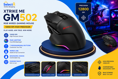 XTRIKE ME GM502 RGB optical USB gaming mouse
