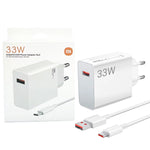 Xiaomi 33W EU Plug QC3.0 Fast Wall Charger with USB Cable