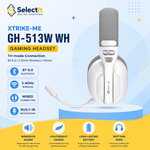 Xtrike-me Gh-513w Wh Tri-mode ( Bt 6.0, 2.4gh Wireless And Wired ) Gaming Headset
