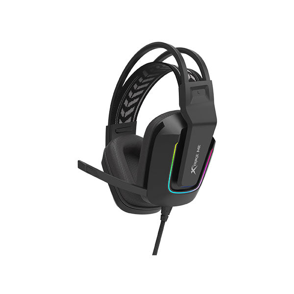 Xtrike Me GH712 RGB gaming headset with noise reduction microphone black
