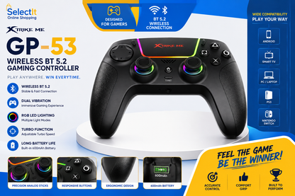 Xtrike Me GP-53 wireless Bluetooth 5.2 gaming controller
