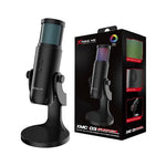 Xtrike Me XMC03 RGB USB Microphone with 12 RGB Lights for Gaming, Streaming & Recording