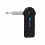 Car Bluetooth Music Receiver 3.5mm AUX Wireless Audio Adapter Black
