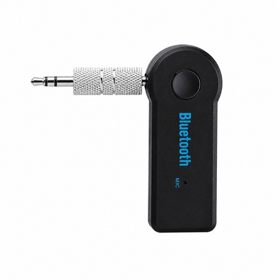 Car Bluetooth Music Receiver 3.5mm AUX Wireless Audio Adapter Black