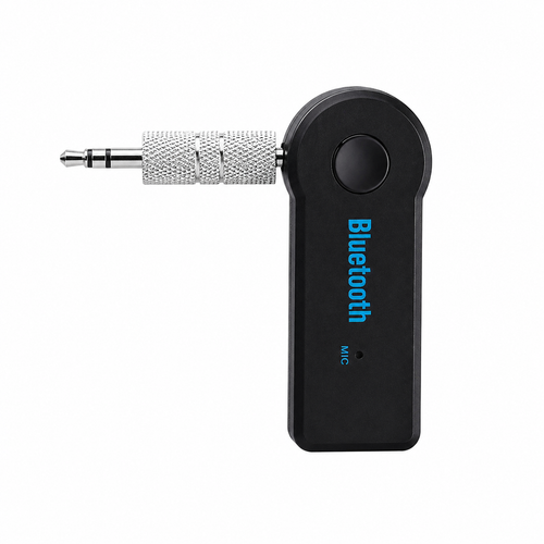 Car Bluetooth Music Receiver 3.5mm AUX Wireless Audio Adapter Black