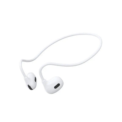 Pro Air Neck Hanging Wireless Bluetooth Earphones with HD Mic & Long Battery Life - White / Black