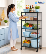5-Layer Rotating Vegetable &amp; Fruit Storage Rack.