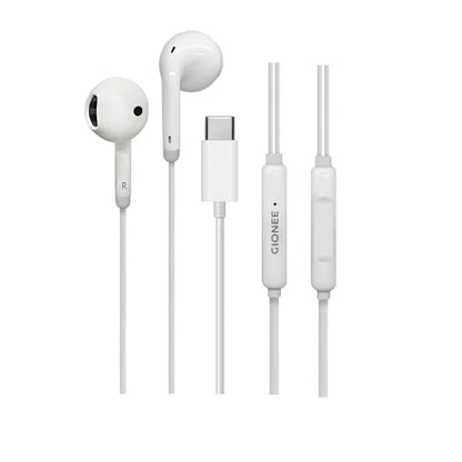 GIONEE Type C Earphones Original Wired Handsfree with Mic USB C Headphones for Android Deep Bass