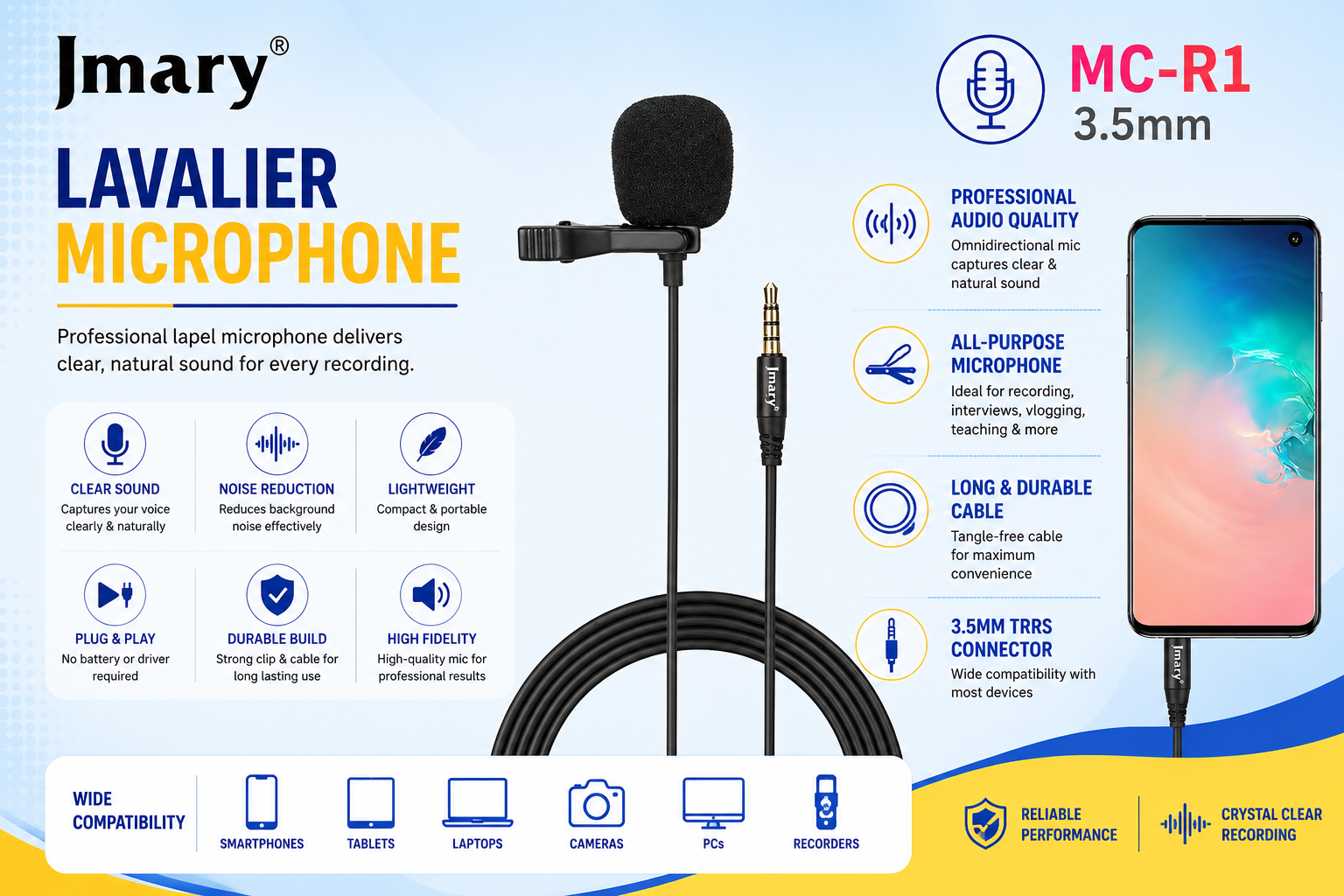 jmary-mc-r1-3-5mm-professional-lavalier-microphone