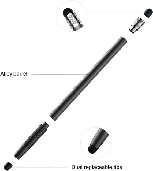 JOYROOM JR-DR01 Dual Tips Passive Stylus Pen for Phones & Tablets (Black)