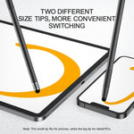 JOYROOM JR-DR01 Dual Tips Passive Stylus Pen Black for Phones and Tablets