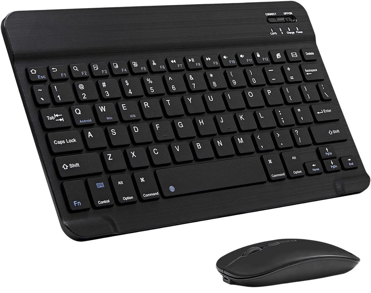 KM908 wireless keyboard and mouse combo with slim USB plug and play design for laptop desktop and tablet use