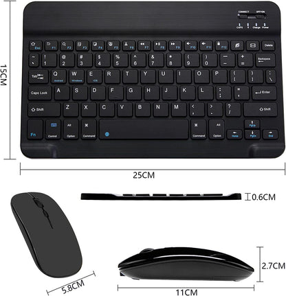 KM908 wireless keyboard and mouse combo with slim USB plug and play design for laptop desktop and tablet use