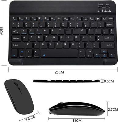 Wireless Keyboard and Mouse Combo for PC, Laptop & Tablet KM908 – USB 2.0 Wireless Set Rechargable