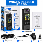 L12 Mini Body Camera WiFi 1080P Night Vision