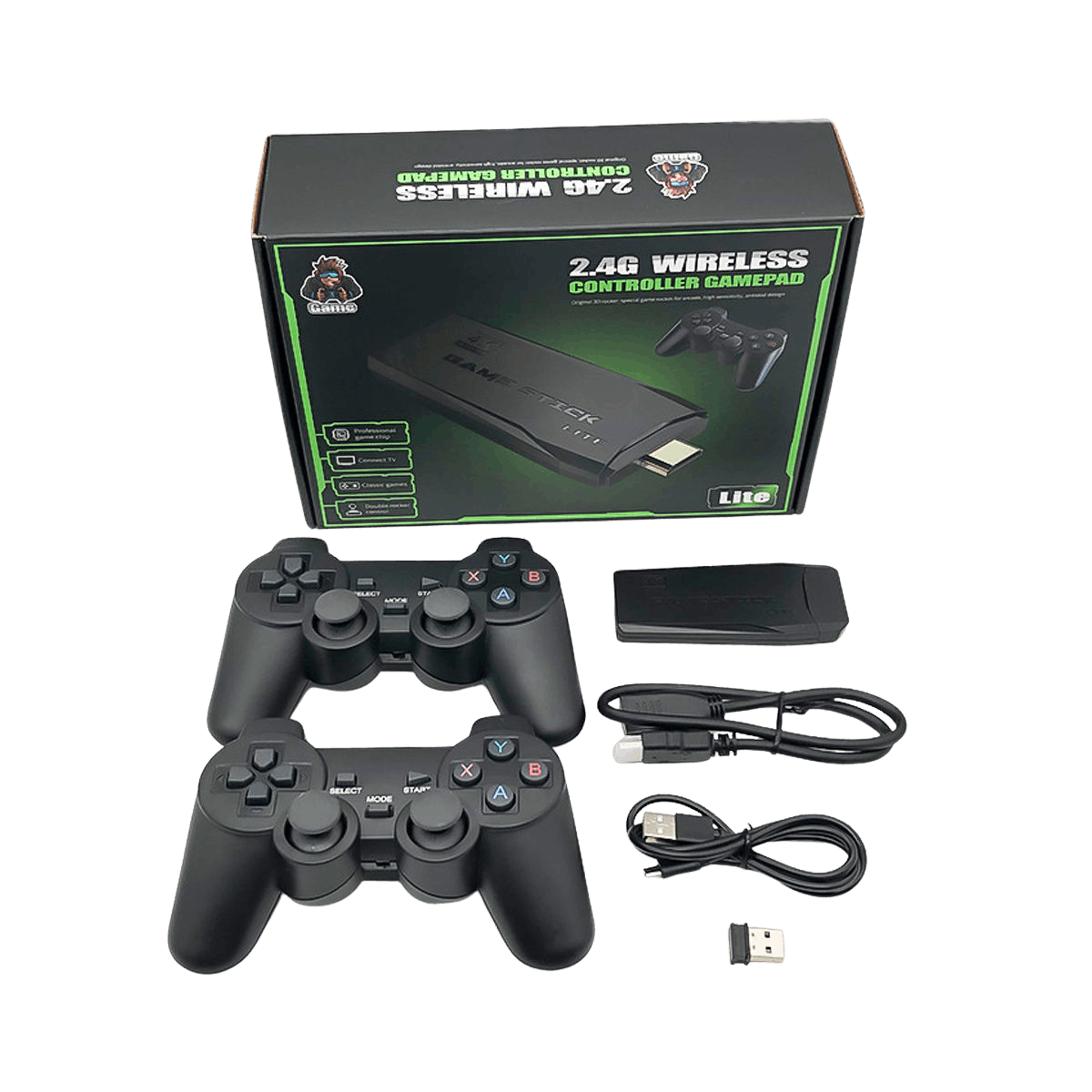M8 4K Retro Video Game Console 64GB with 20000 Games and Dual Wireless Controllers