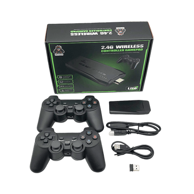 M8 4K Retro Video Game Console 64GB with 20,000+ Games & Dual Wireless Controllers HDMI TV Gaming Stick