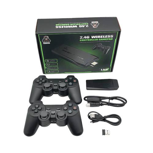 M8 4K Retro Video Game Console 64GB with 20,000+ Games & Dual Wireless Controllers HDMI TV Gaming Stick