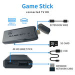 M8 4K Retro Video Game Console 64GB with 20000 Games and Dual Wireless Controllers