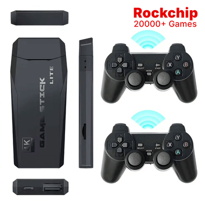 M8 4K Retro Video Game Console 64GB with 20,000+ Games & Dual Wireless Controllers HDMI TV Gaming Stick