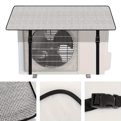 Outdoor AC Unit Cover Reflective Aluminum Sun & Rain Protector for Air Conditioner Condenser