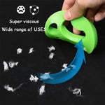 Reusable pet hair remover with paw print design for washing machine laundry