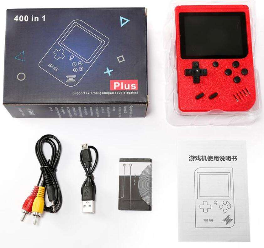SUP Game Box 400 in 1 portable retro handheld gaming console with built-in classic games
