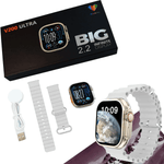 V200 Ultra 2.2 Smart Watch Orange IP68 Waterproof Bluetooth Calling Fitness Tracker with WearFit Pro App