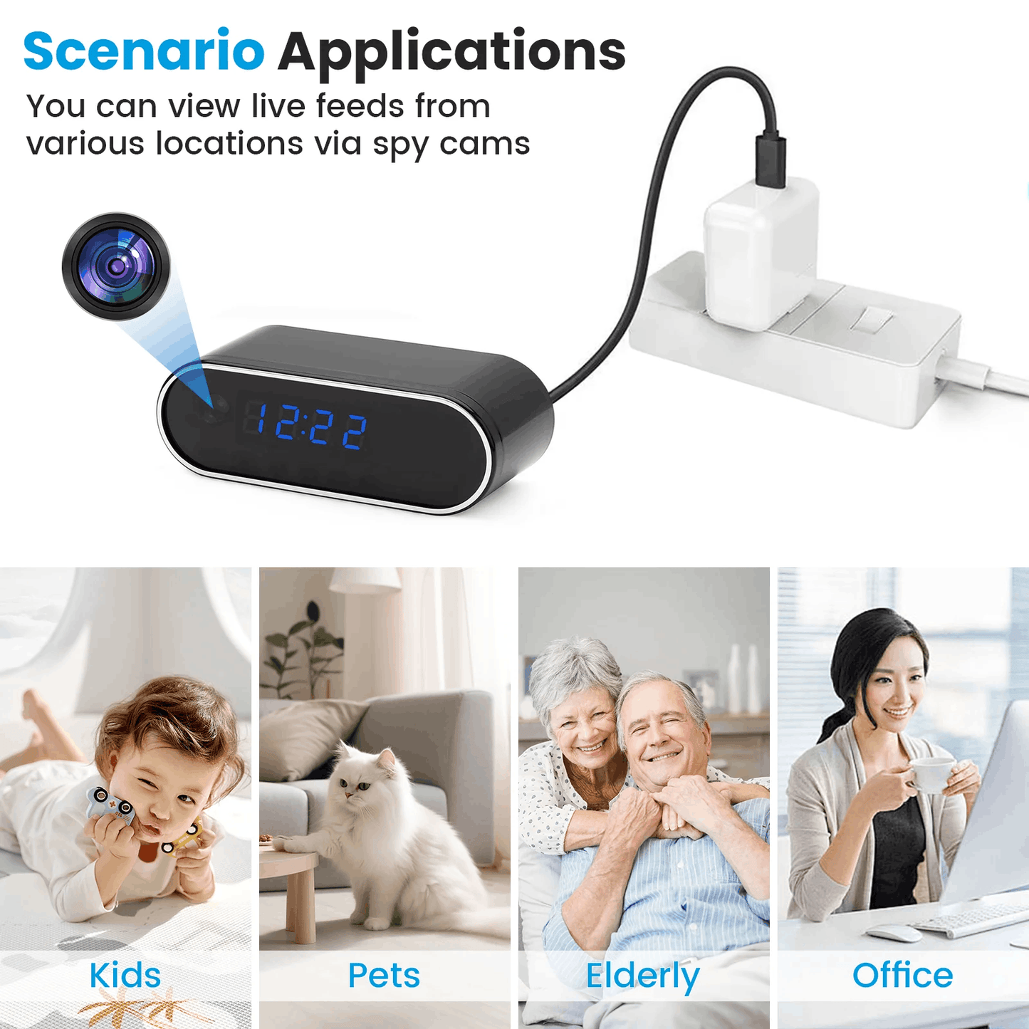 WiFi Smart Security Camera with Mobile App Control and Real Time Motion Alerts