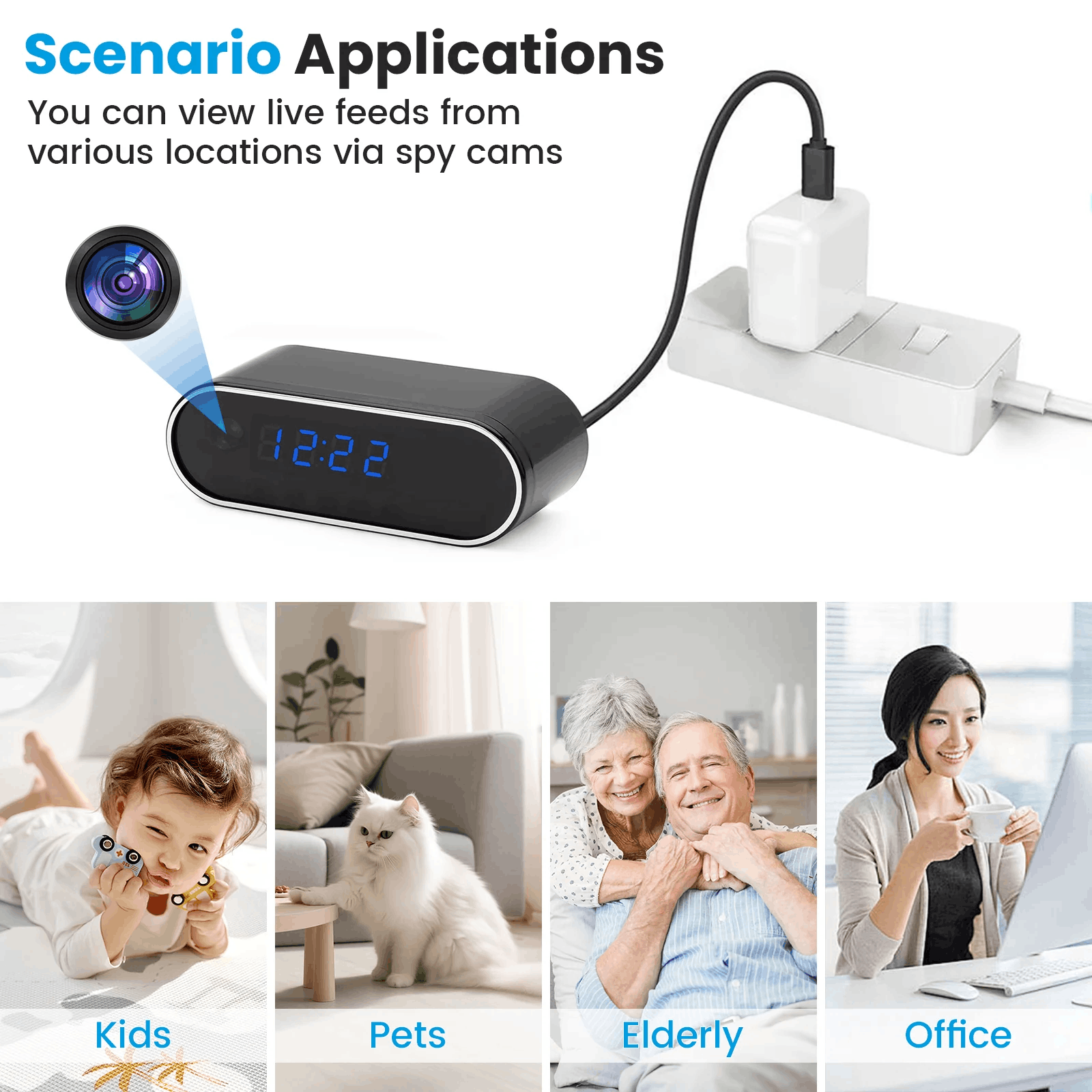 WiFi Smart Security Camera with Mobile App Control and Real Time Motion Alerts