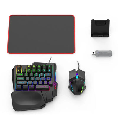 5-in-1 Wireless Bluetooth Gaming Keyboard and Mouse Combo for Mobile & Tablet – PUBG, FPS Game Controller Support