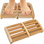 Sugar patient Foot Massager Dual 6 Row Foot Wooden Massager Roller Plantar Fasciitis Relief Feet Pain Muscle Relaxation Massage Tools