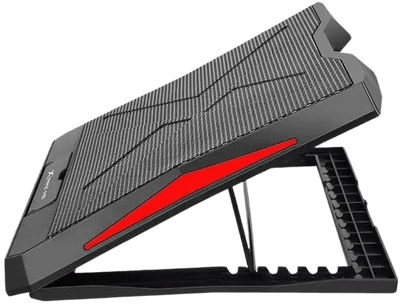 XTRIKE ME FN811 Laptop Cooling Pad with 6 Fans & Dual USB Ports – Adjustable RGB Gaming Cooler Stand